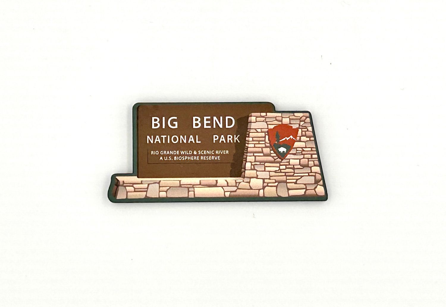 Entrance Sign Wooden Magnet
