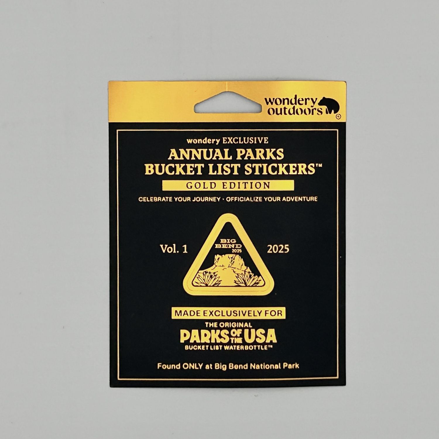 Bucket List Bottle Sticker - Gold Edition