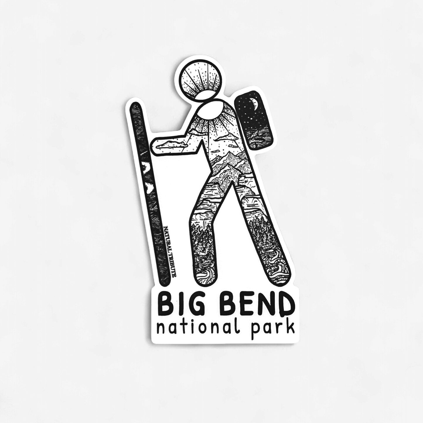 Hiker Sticker