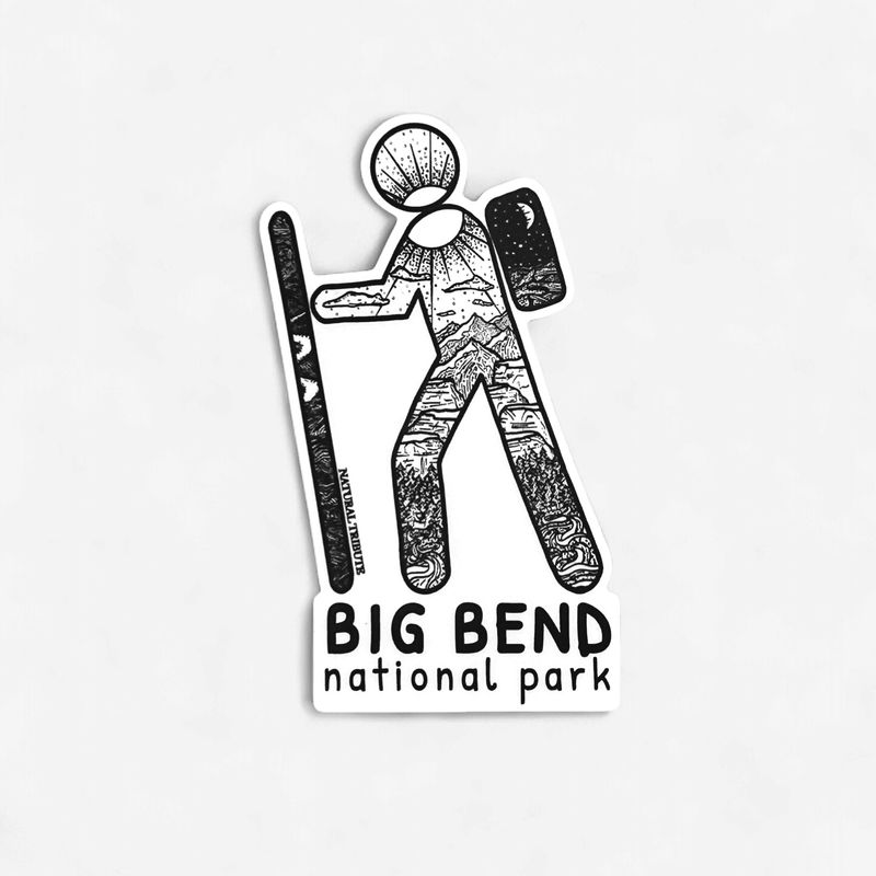 Hiker Sticker