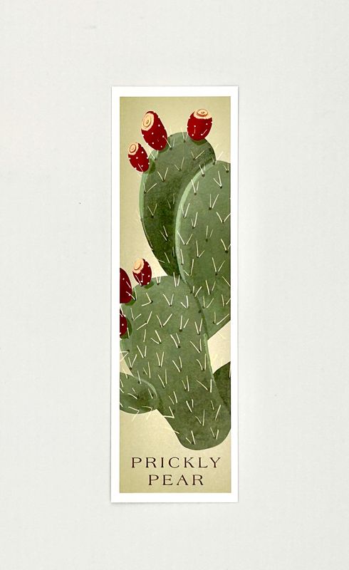 Paper Bookmark Prickly Pear Vintage
