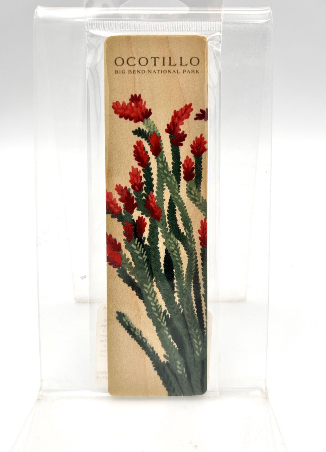 Wood Bookmark Ocotillo Vintage Big Bend