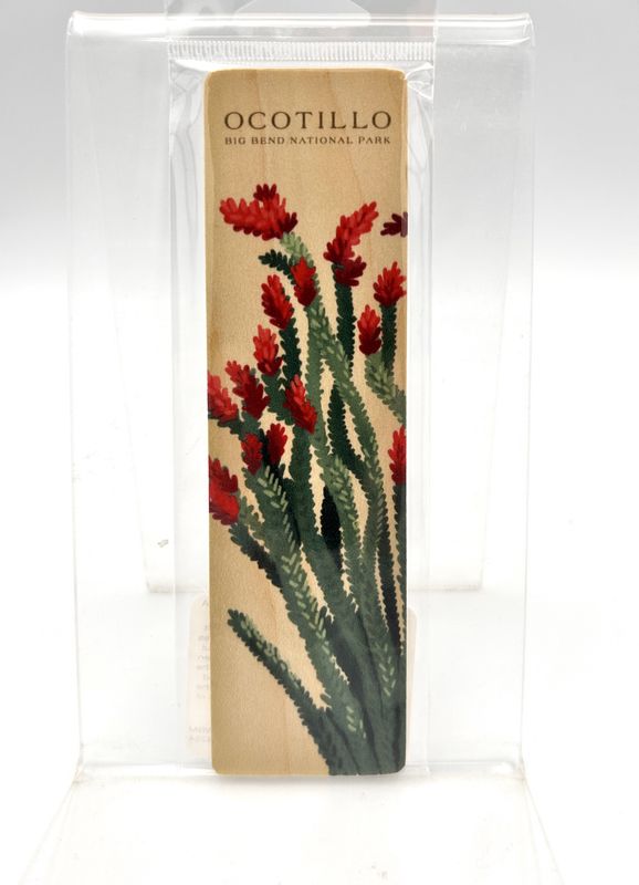 Wood Bookmark Ocotillo Vintage Big Bend