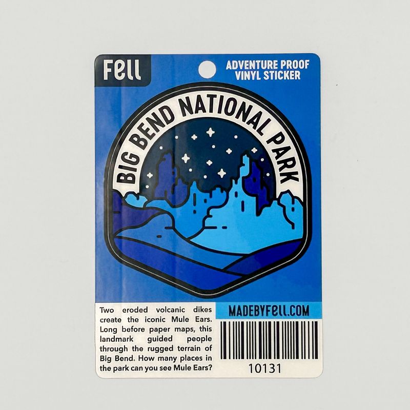 Mule Ears Glow in the Dark Sticker