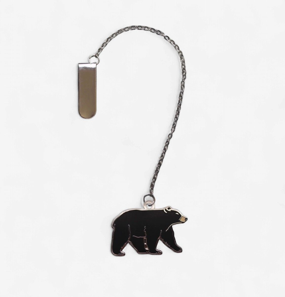 Chain Bookmark Black Bear