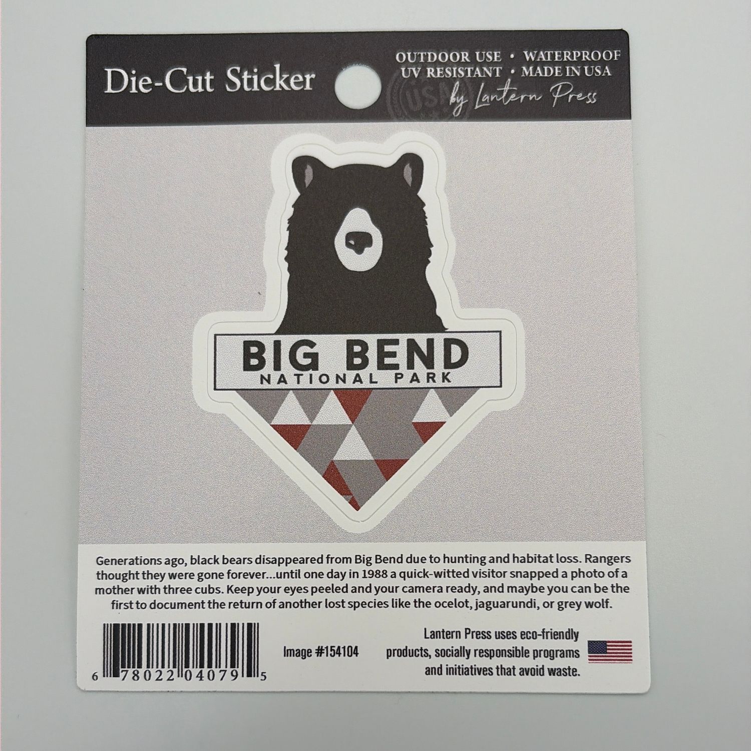 Triangle Bear Sticker