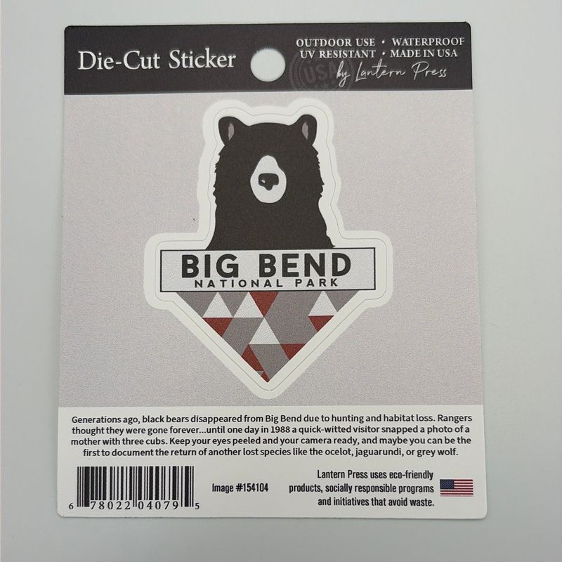 Triangle Bear Sticker
