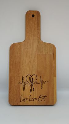 Snijplank "Live, Love, Eat."