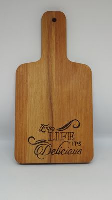 Snijplank "Enjoy Life, It's Delicious"