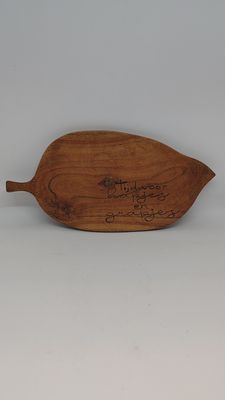 Snijplank "Hapjes &amp; Grapjes"