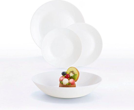 Arcopal Zelie opaalglas Wit, 18-Delig 0883314524765