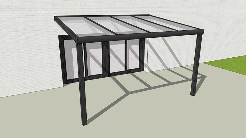 Terrassenüberdachung "PREMIUM" mit 8,76mm VSG Klar