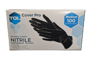 Cover Pro Nitrile Medical Gloves - Black