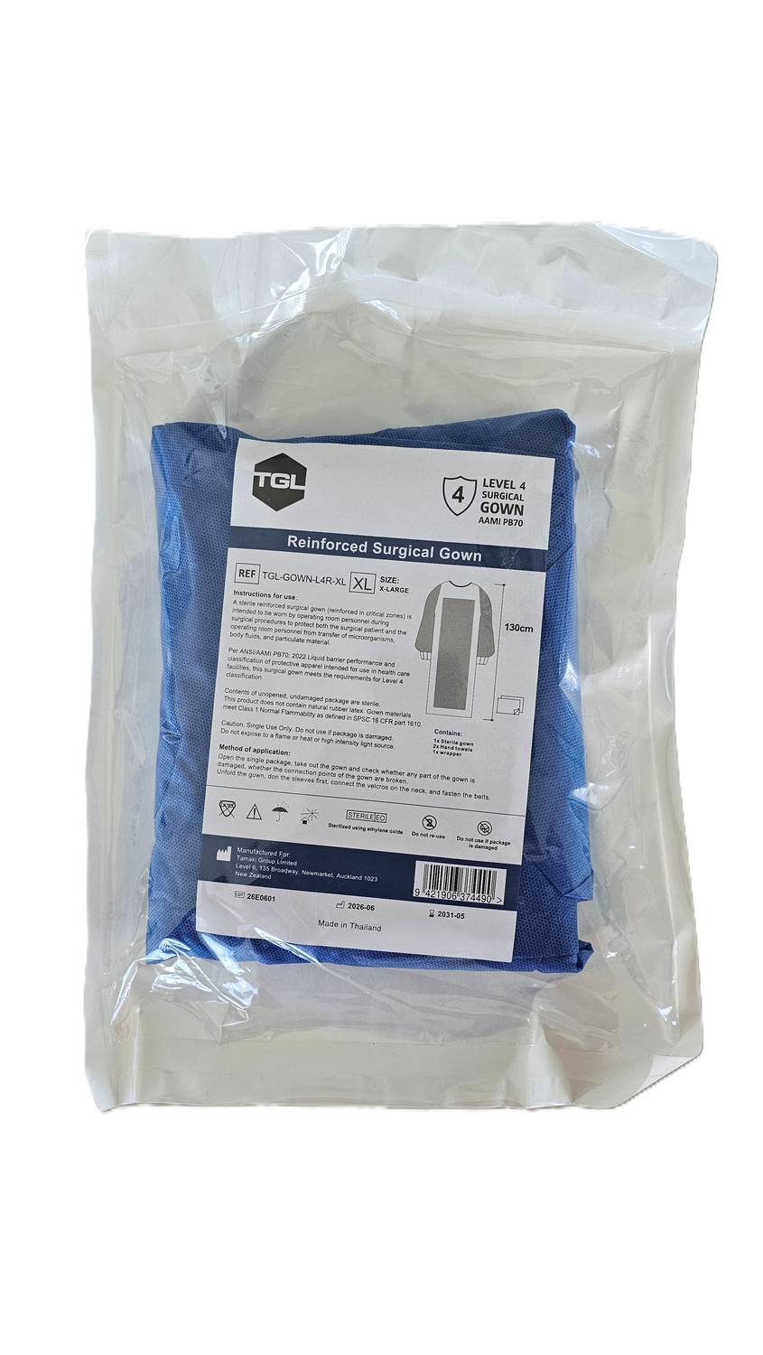 Sterile Reinforced Surgical Gown - AAMI Level 4