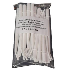 Saliva Ejector – 3.8 mm (White)