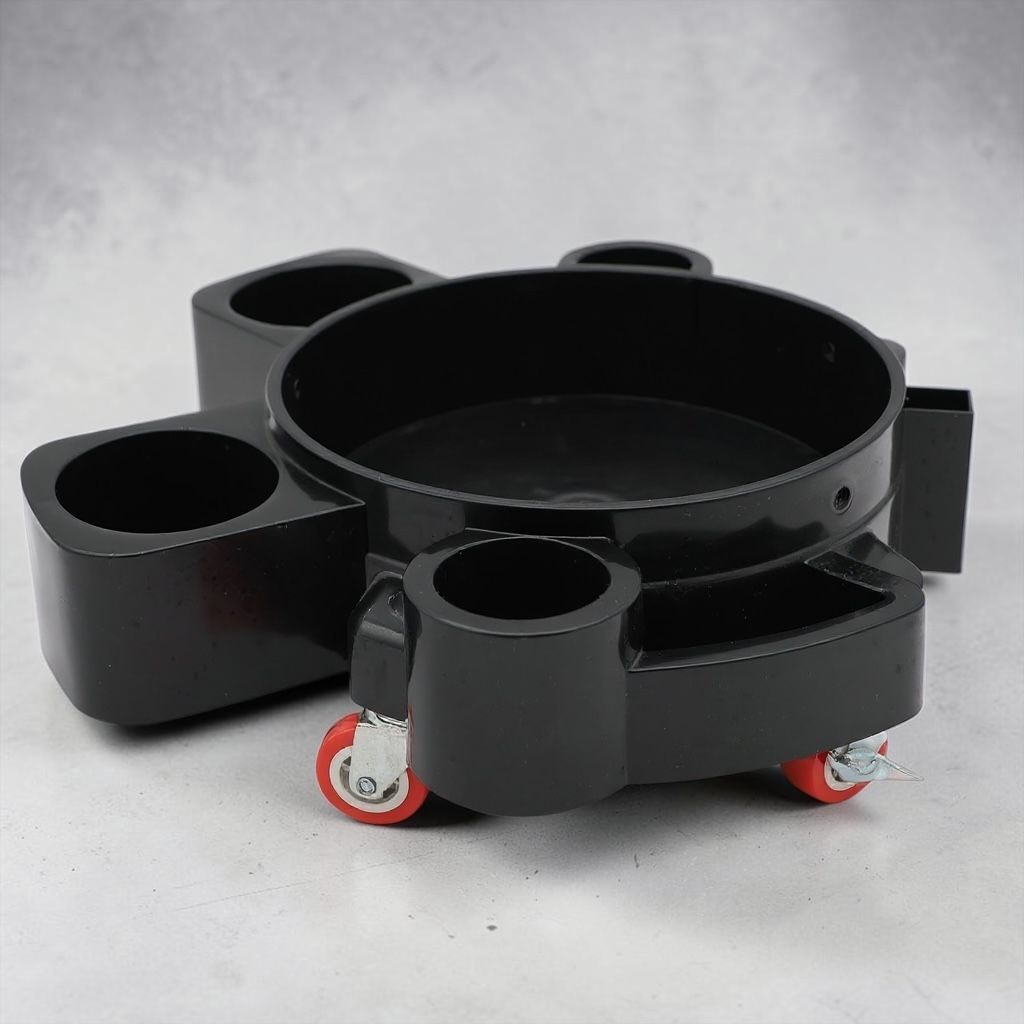 A101- Shine Zociety Bucket Dolley With Bottle Holders - Black Color