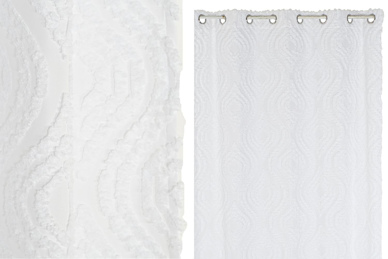 CORTINA POLIESTER 140X260 8 ANILLAS BLANCO