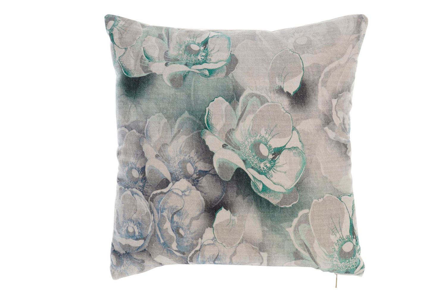 COJIN ALGODON 45X10X45 450 GR. FLORES TERCIOPELO