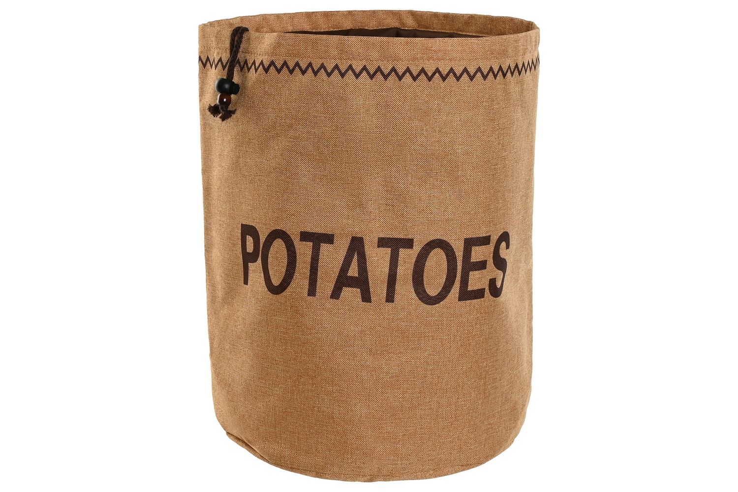 BOLSA ALGODON POLIESTER 28X28X40 -"PATATAS" NATURAL