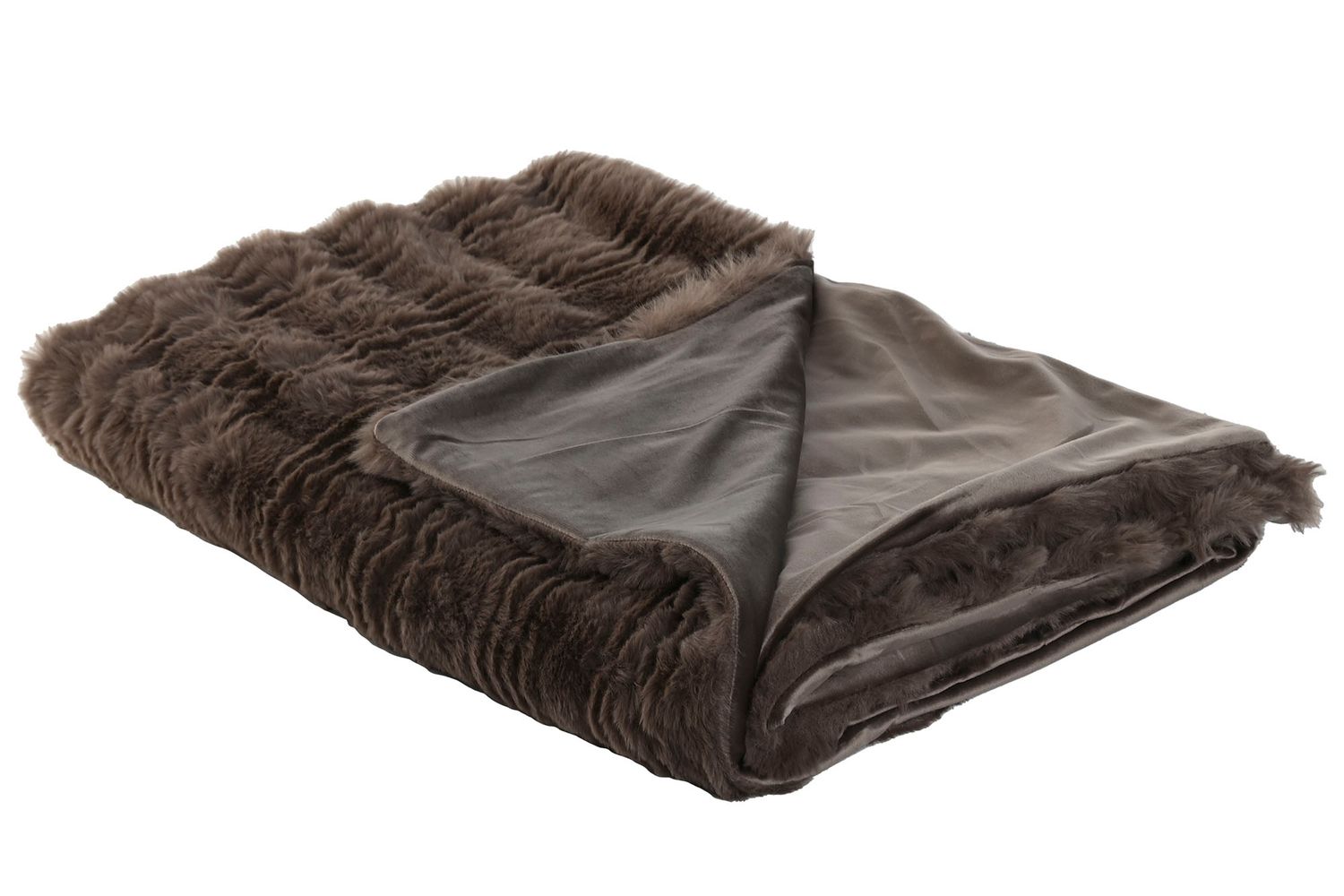 MANTA POLIESTER 130X170X1 650 GSM SOFA MARRON