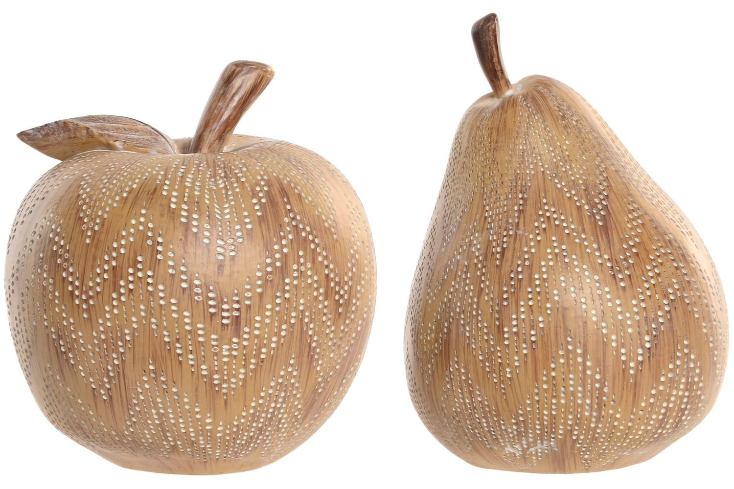 Figura Fruta Simil Madera 14.5X25X17