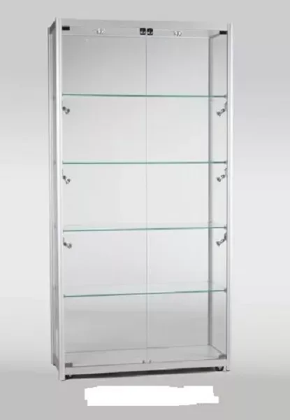 800mm x 500mm Glass Tower Showcase Cabinet
