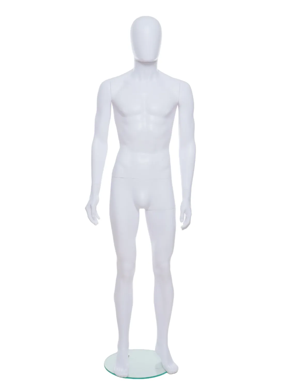 Full Male Matt Egg Head Mannequin