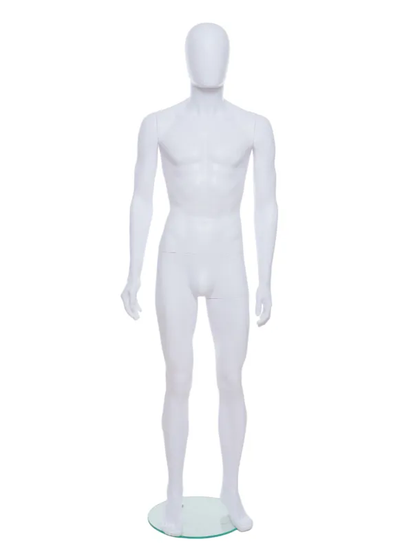 Full Male Matt Egg Head Mannequin