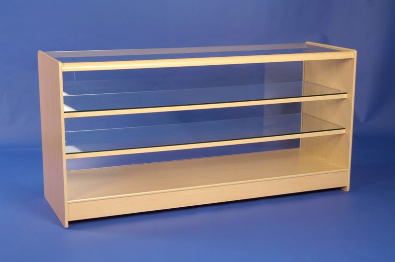 1800mm Display Counter Showcase with Two Glass Shelves
