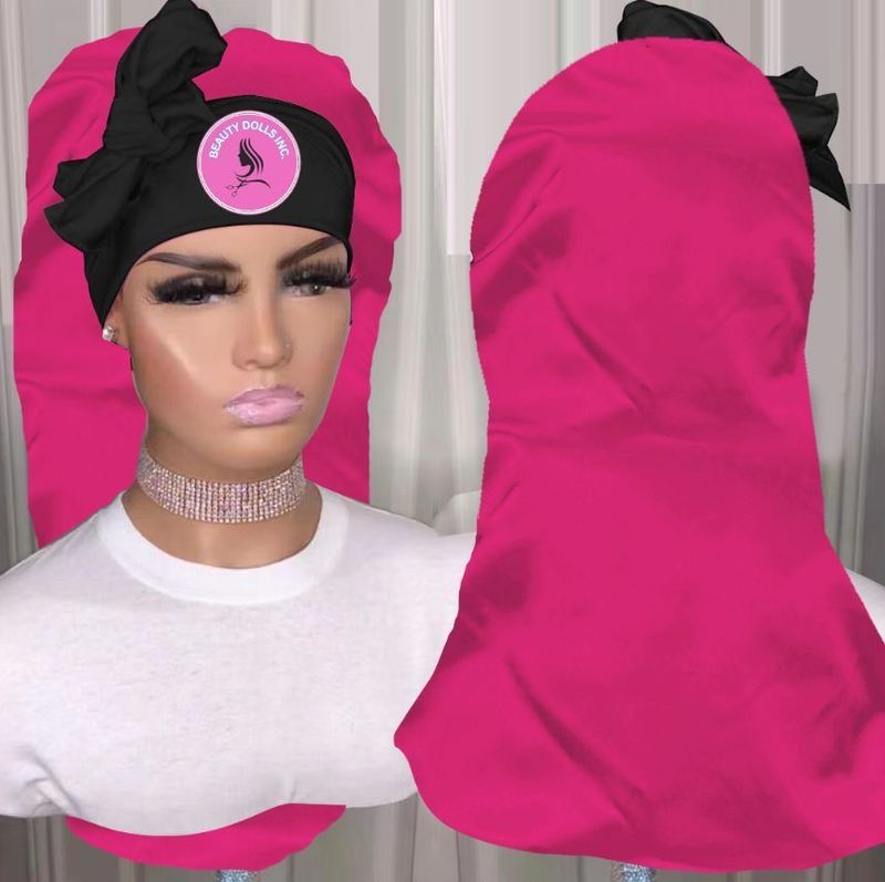 Hair Bonnet Pink (long)