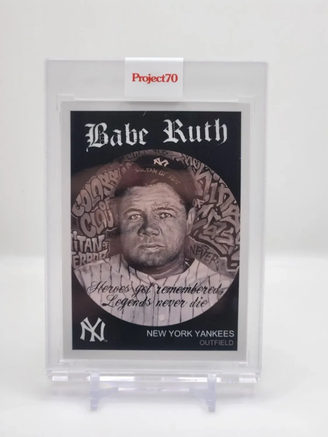 2021 TOPPS PROJECT 70 CARD #256 BABE RUTH - BY JONAS NEVER