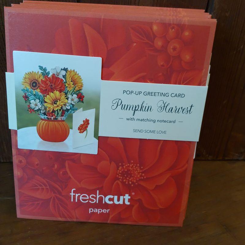 Freshcut Paper Pop Up Cards, Paper Flower Bouquet 3D Popup Greeting Cards with Note Card & Envelope, Birthday Card, Anniversary Card, Get Well Gifts for Women