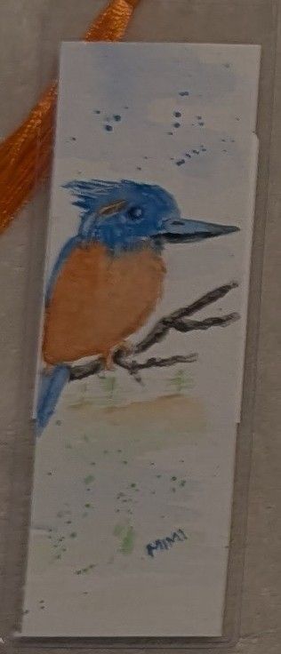 MW Bookmark kingfisher