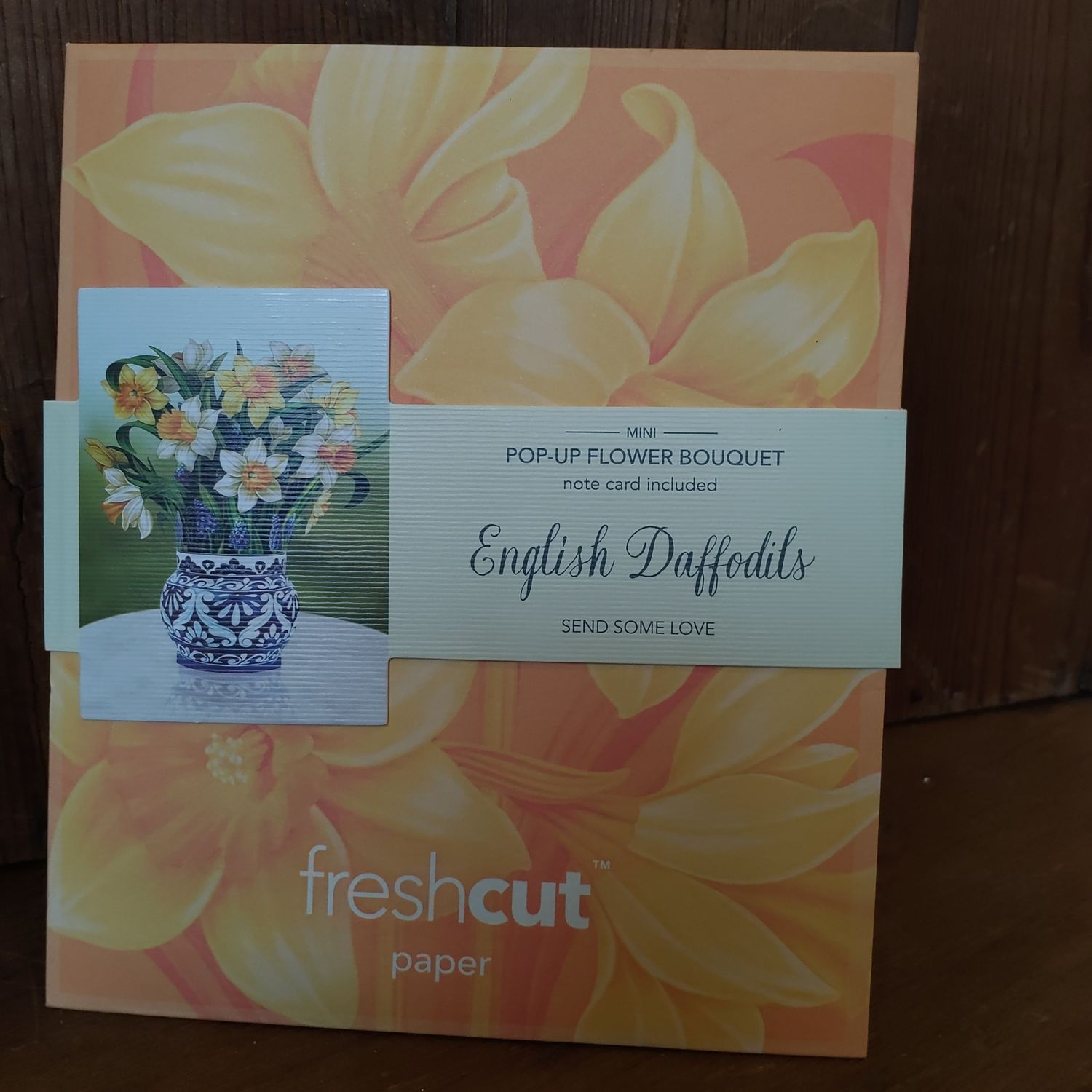 Freshcut Paper Pop Up Cards, Mini English Daffodil