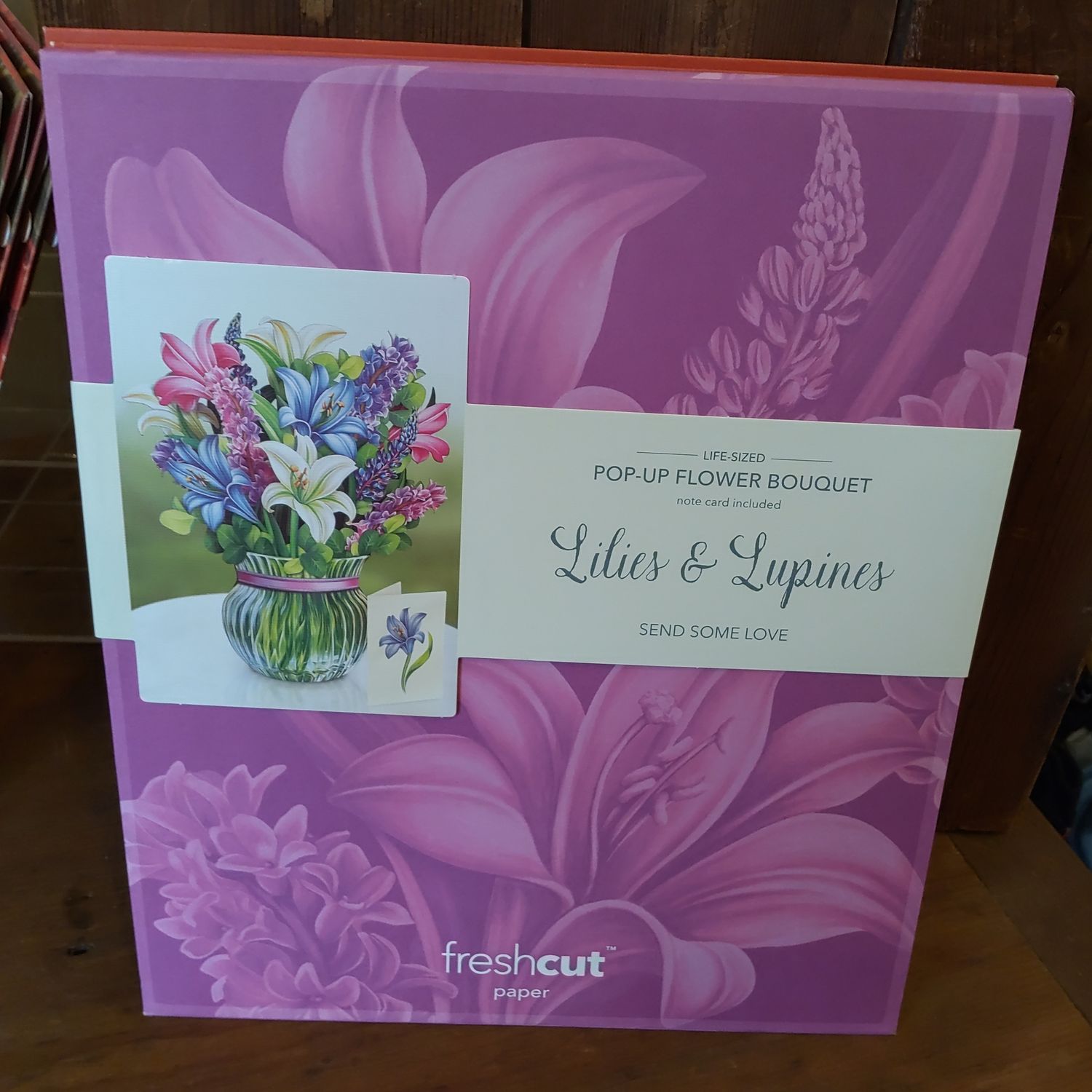 Freshcut Paper Pop Up Cards, Lilies & Lupines