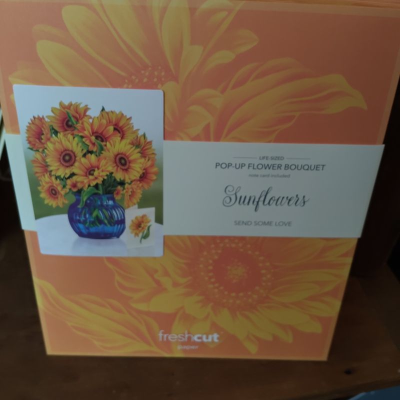 Freshcut Paper Pop Up Cards, Paper Flower Bouquet 3D Popup Greeting Cards with Note Card & Envelope, Birthday Card, Anniversary Card, Get Well Gifts for Women