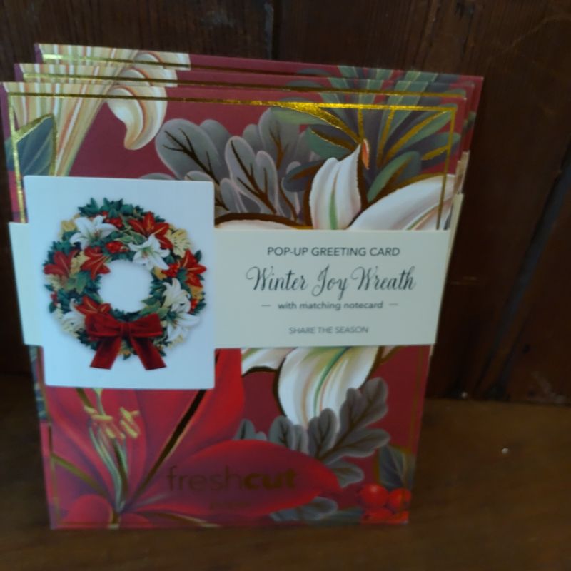 Mini Winter Joy Wreath Pop-up Card