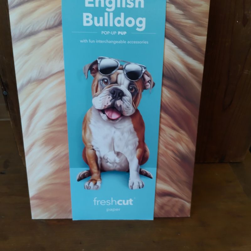 Freshcut Paper Pug Pop-Up Greeting Card