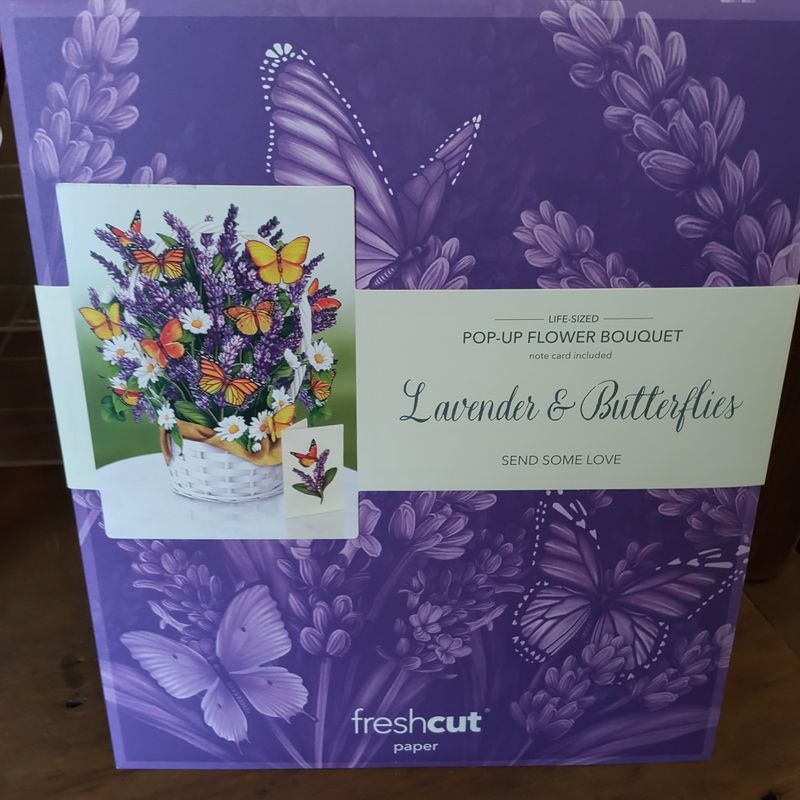 Freshcut Paper Pop Up Cards, Paper Flower Bouquet 3D Popup Greeting Cards with Note Card & Envelope, Birthday Card, Anniversary Card, Get Well Gifts for Women