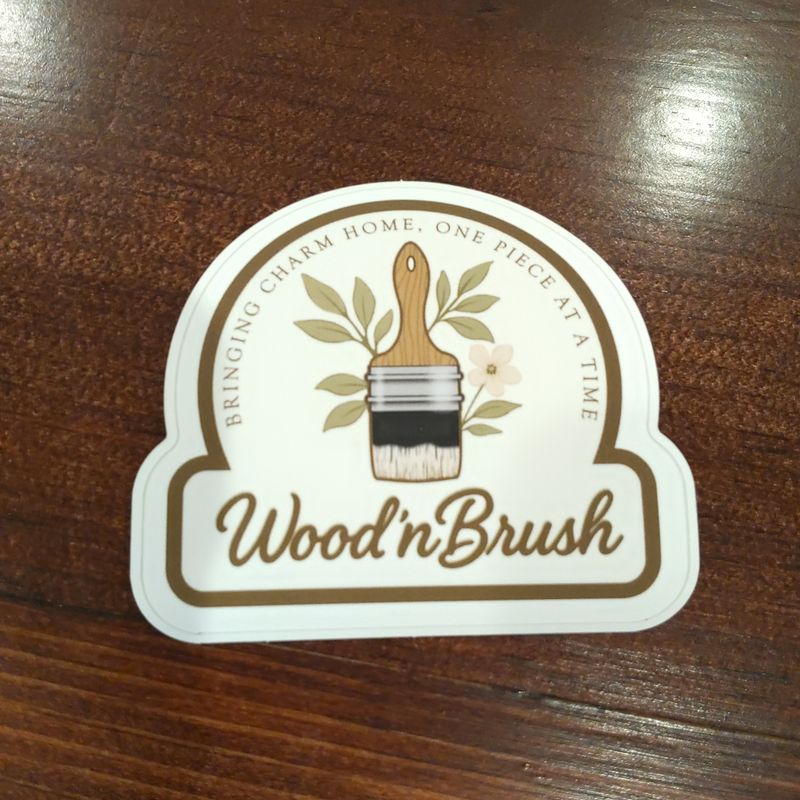 Wood'n Brush Sticker