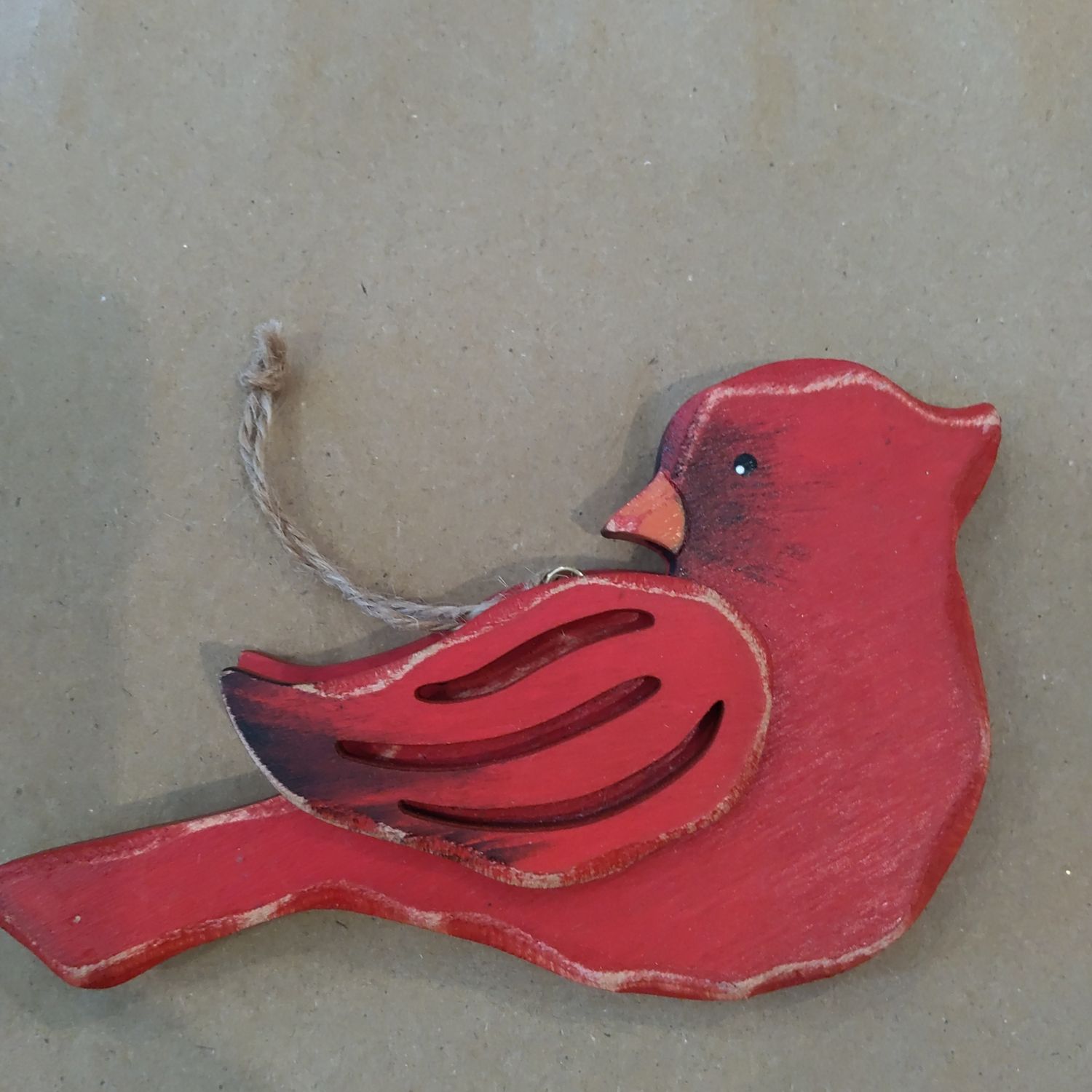 Wood Cardinal Looking Back