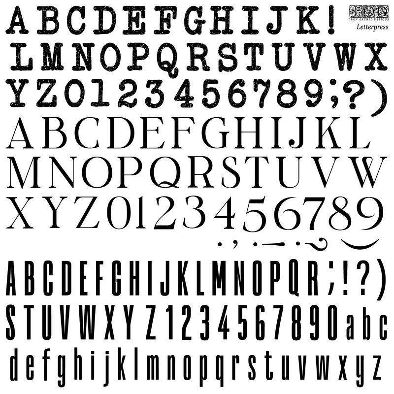 Letterpress Decor Stamp by Iron Orchid Design, IOD