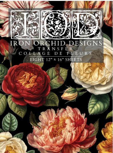 Collage de fleurs 8x12 Pad