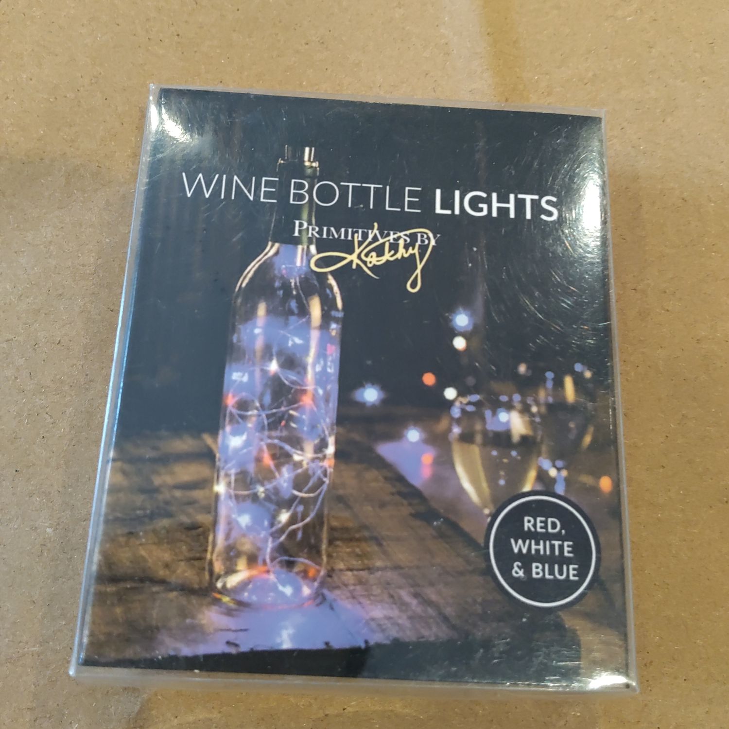 Wine Bottle Lights - Red/White/Blue