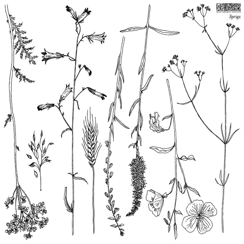 Sprigs Decor Stamp IOD All New in Original Packaging