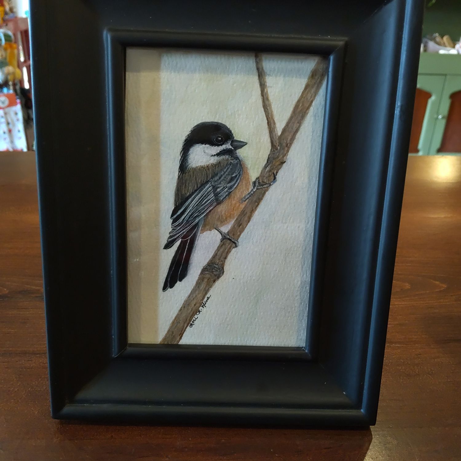 LK Original Chickadee Framed