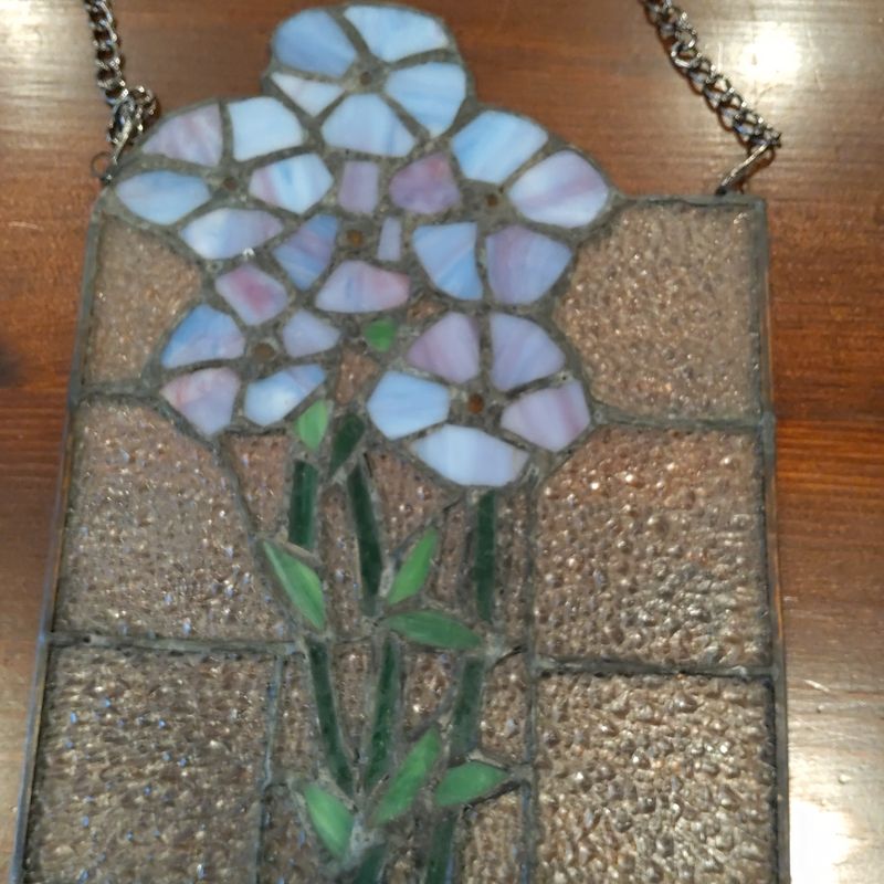 Stainglass Forget Me Not Purple