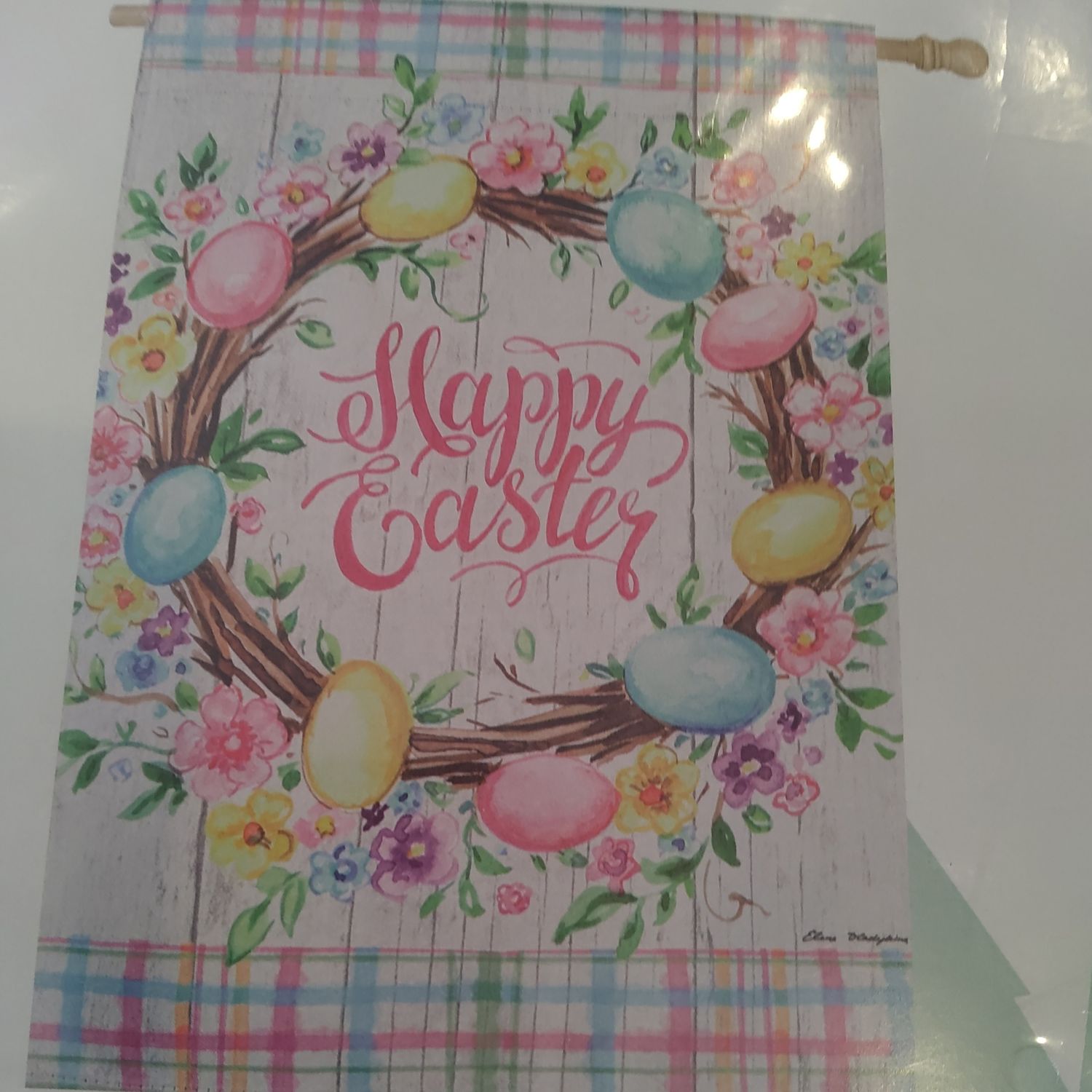 Easter Floral Wreath Lg