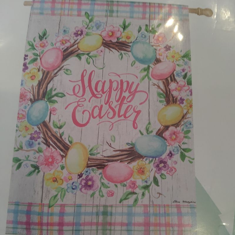 Easter Floral Wreath Lg