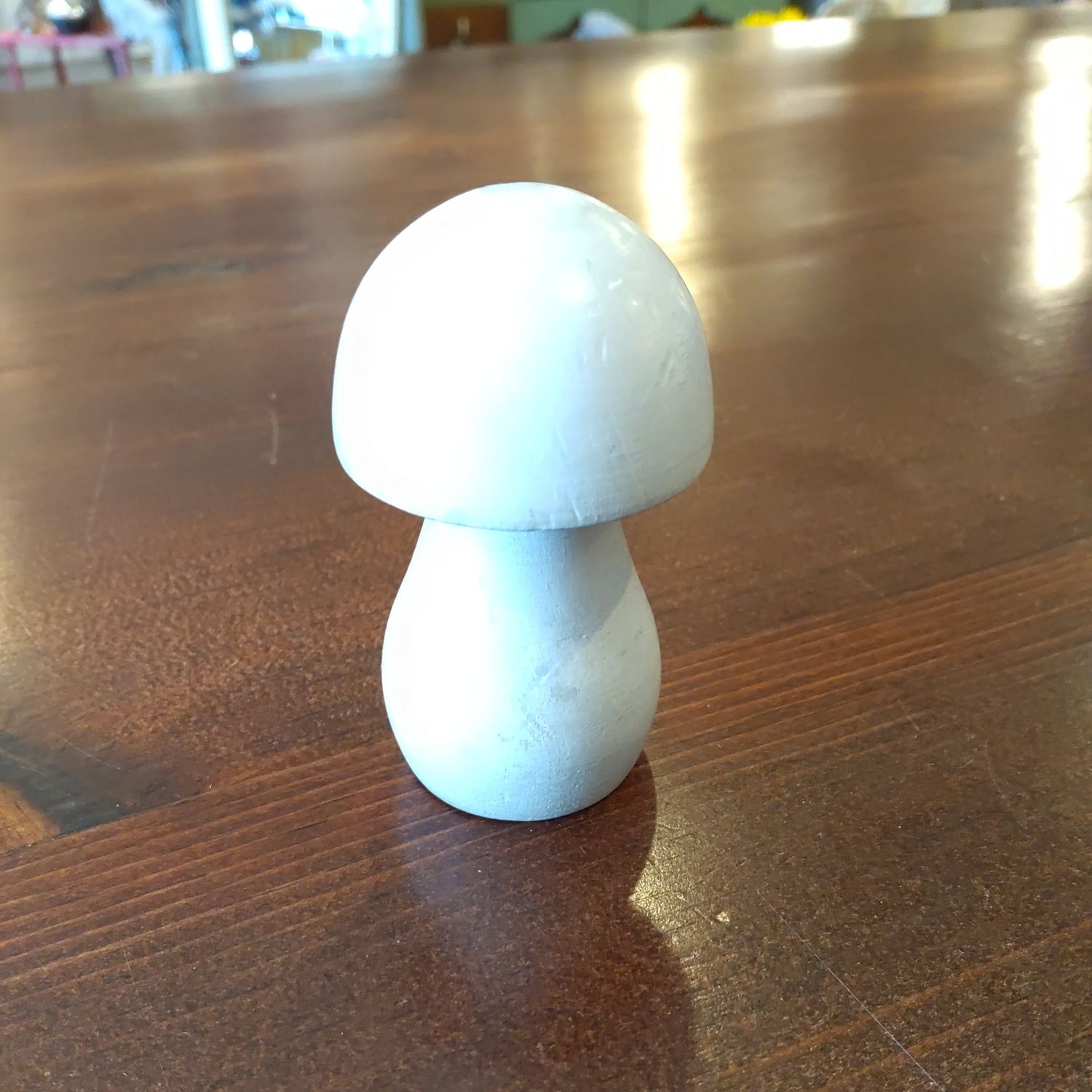 White Wooden Mushroom Small